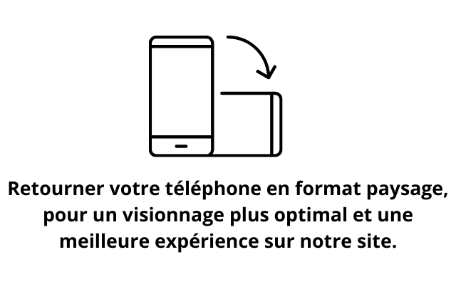 Tournez votre smartphone pour visualiser notre site